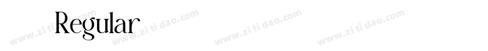 小确幸 Regular字体转换